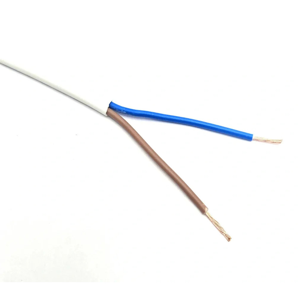 Kabel H03VVH2-F 2x0,5 (CYLY) bílá, plochá